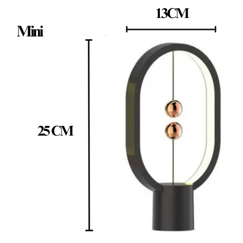 Lampe de Chevet Originale Noir - 25x13cm