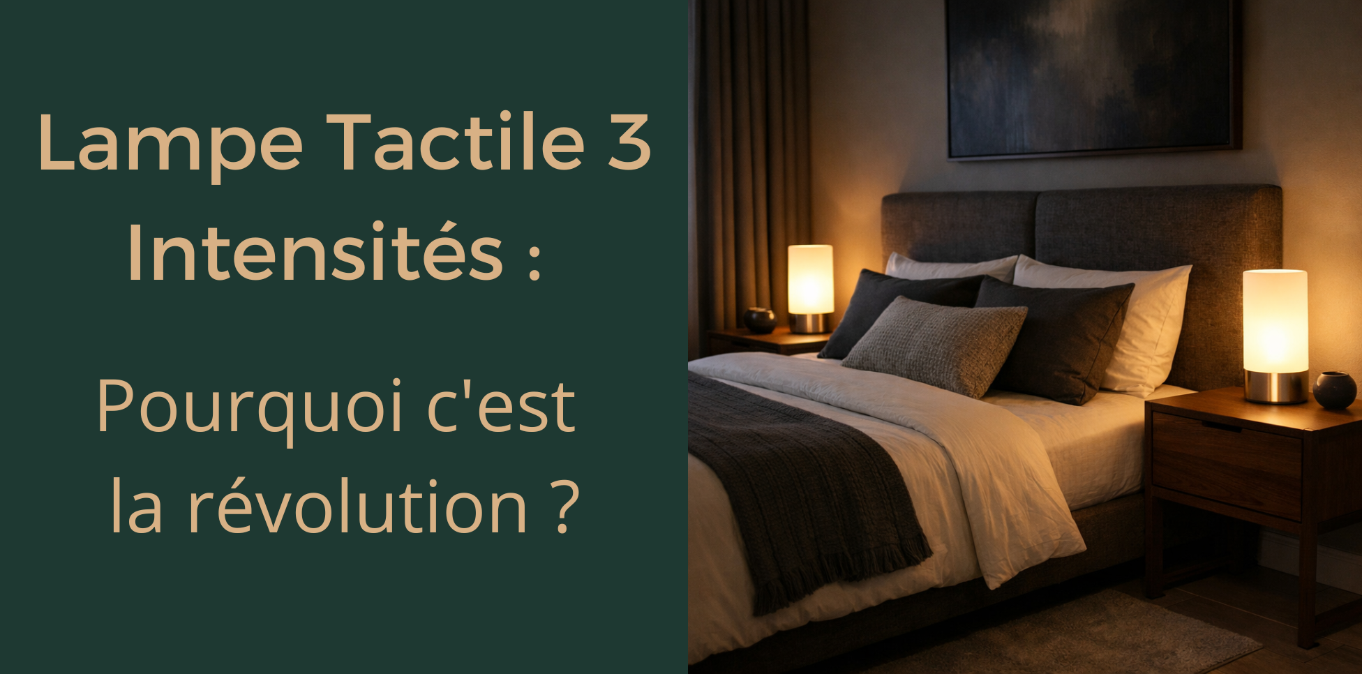 Lampe Tactile 3 Intensités : À Quoi Correspond Chaque Niveau ?