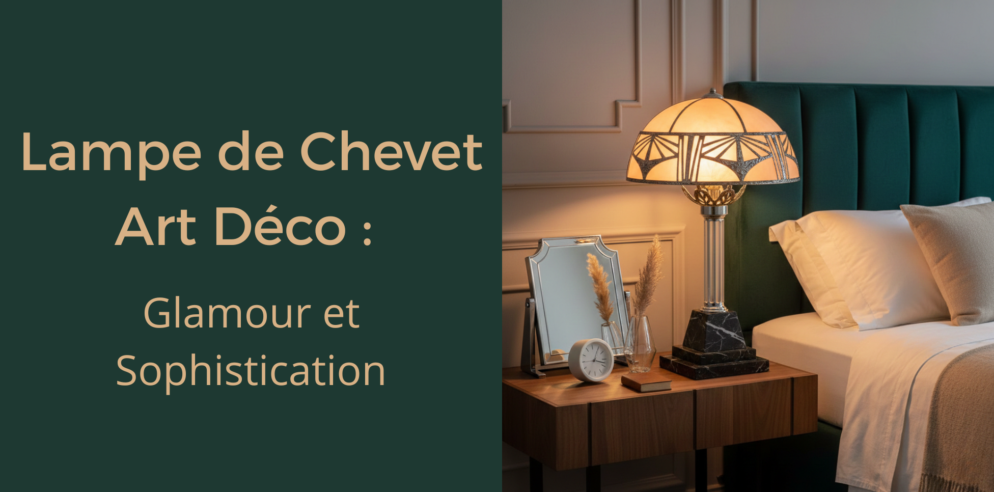 Lampe de Chevet Art Déco : Glamour et Sophistication