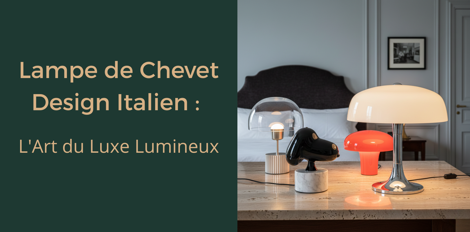 Lampe de Chevet Design Italien : L'Art du Luxe Lumineux