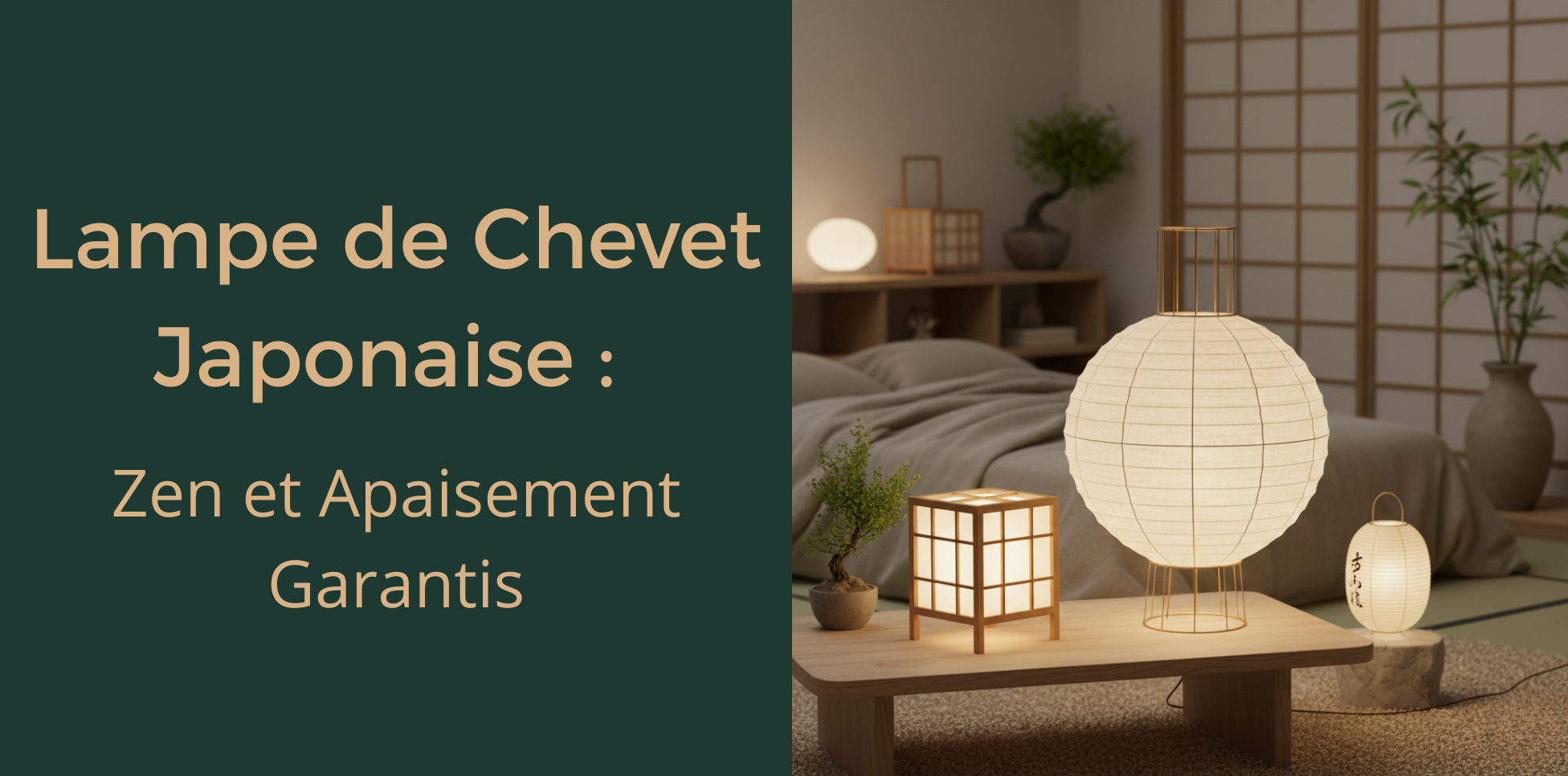 Lampe de Chevet Japonaise : Zen et Apaisement Garantis