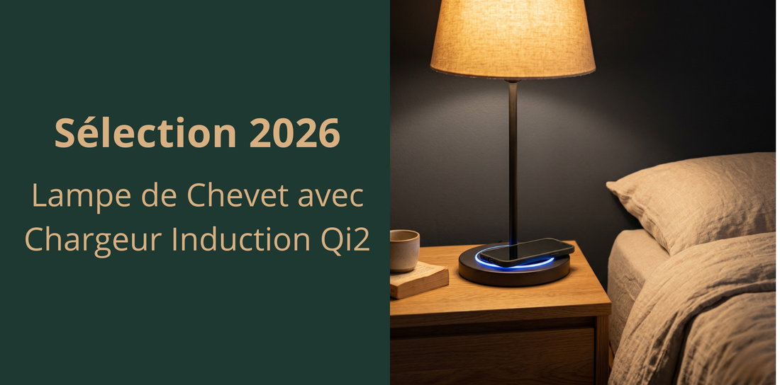 Lampe de Chevet avec Chargeur Induction Qi2 : Sélection 2026
