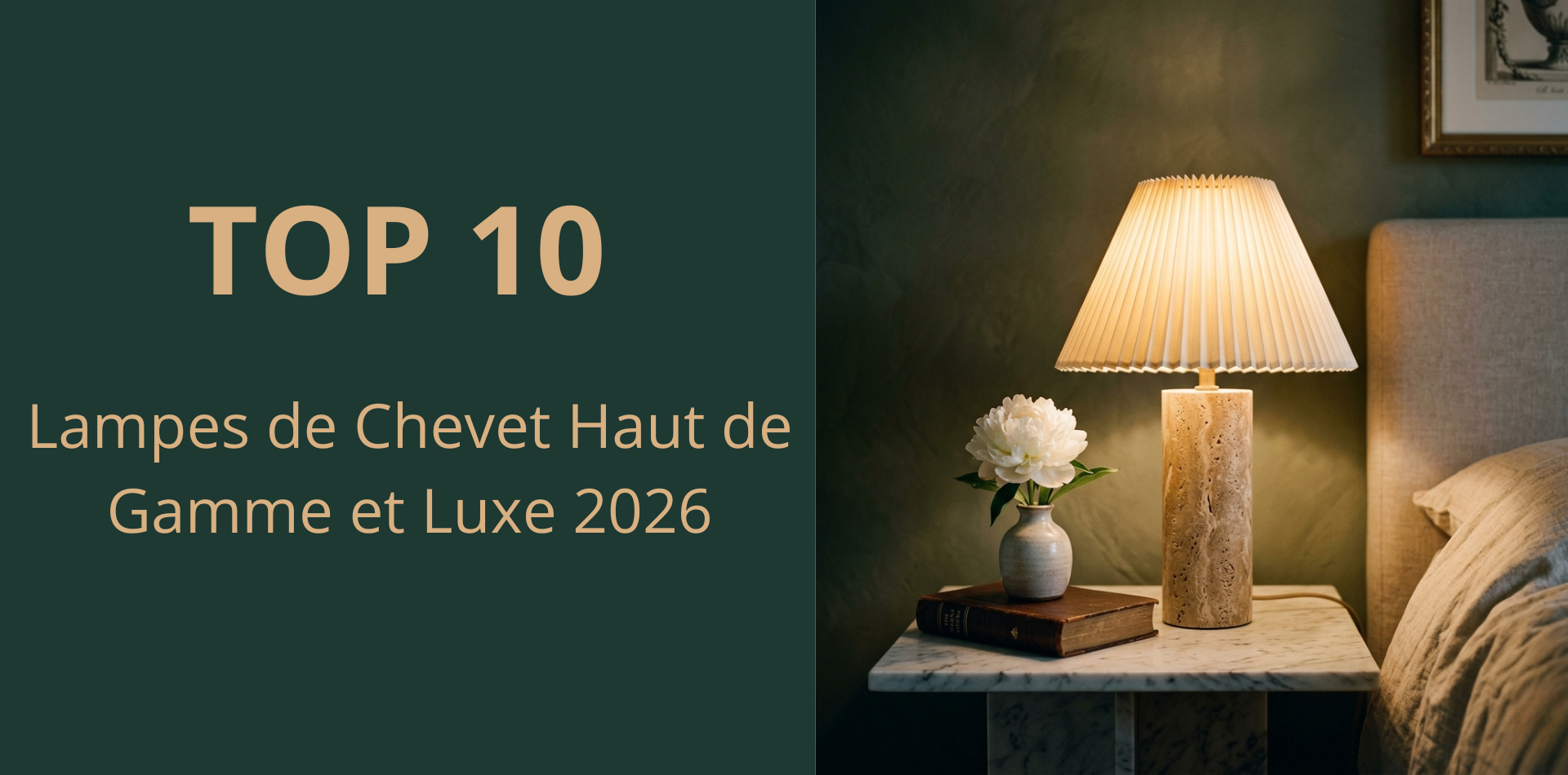 Top 10 Lampes de Chevet Haut de Gamme et Luxe 2026