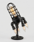 Lampe de chevet steampunk Fusée