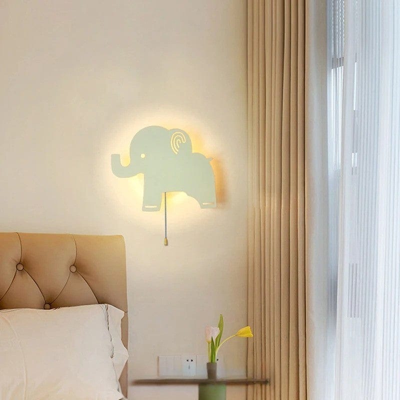 Applique Murale Chambre Bébé Éléphant / Non Réglable