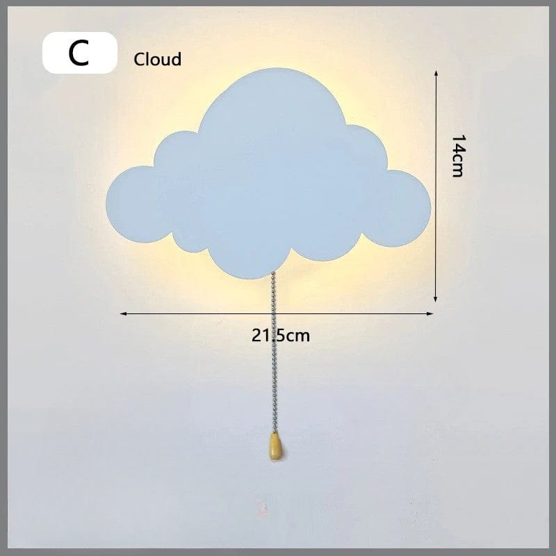 Applique Murale Chambre Bébé Nuage / Non Réglable