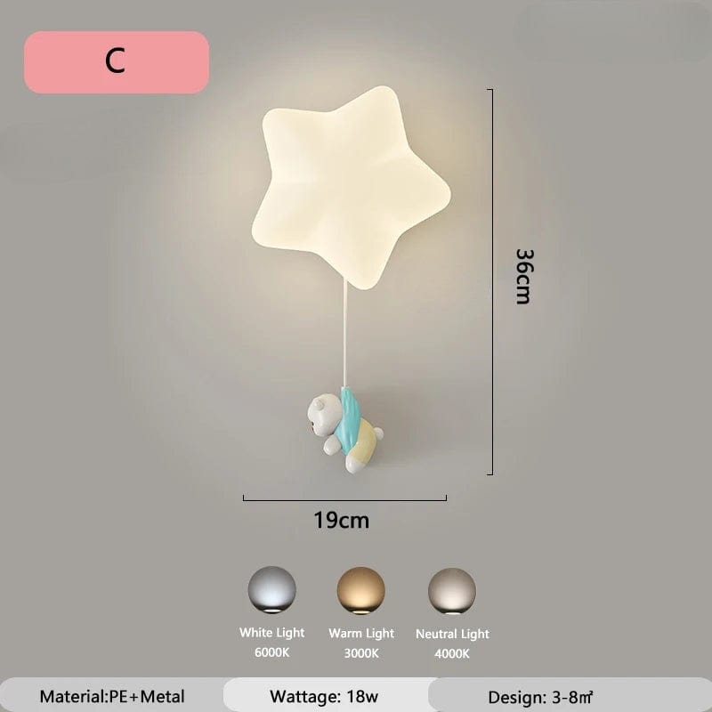 Applique Murale Chambre Enfant Style C / Classique (interrupteur)