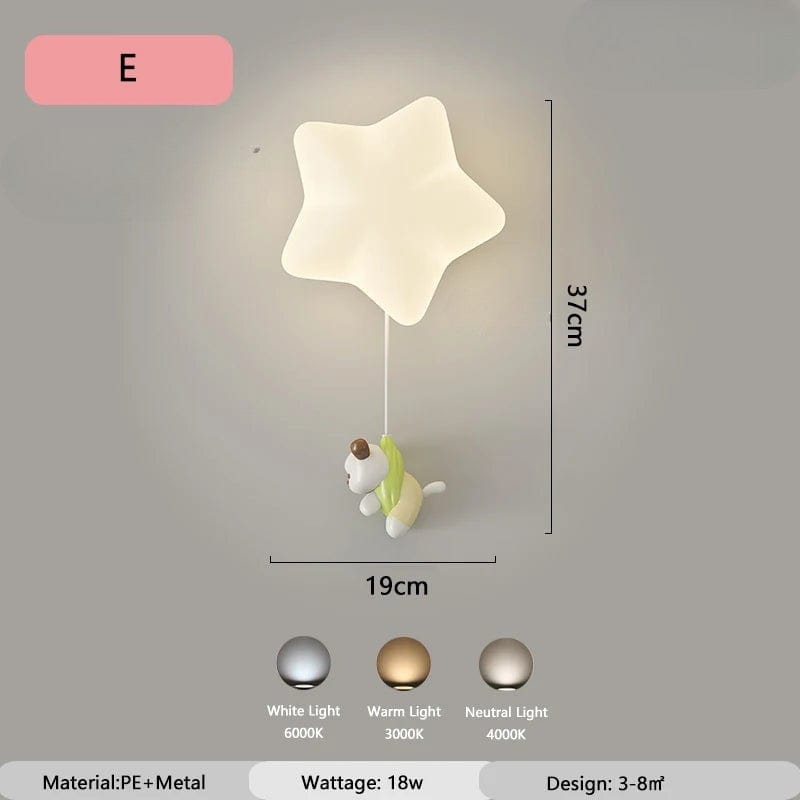 Applique Murale Chambre Enfant Style E / Classique (interrupteur)