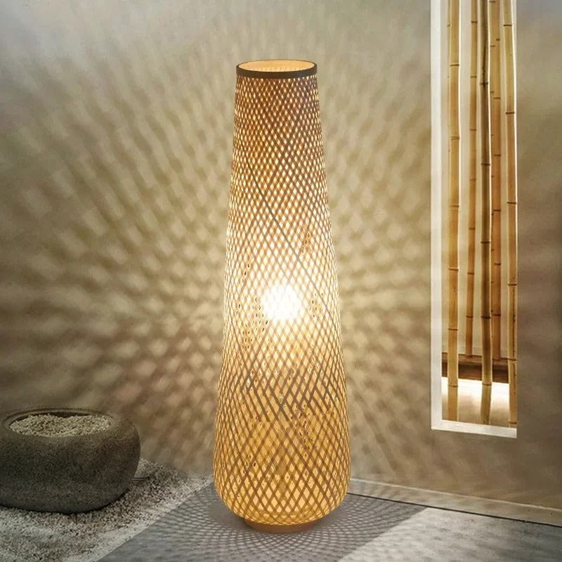 Lampadaire Bambou Bambou / Blanc chaud (2700K)