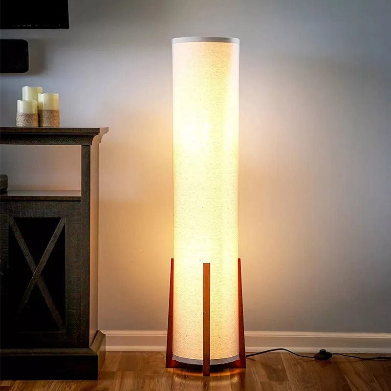 Lampadaire en Tissu Blanc froid (6000K)