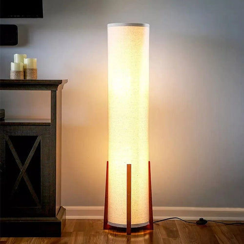 Lampadaire en Tissu Blanc froid (6000K)