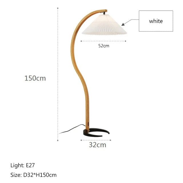 Lampadaire Salon Bois Blanc