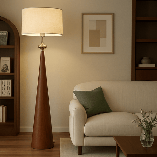 Lampadaire Salon Design Bois Bois