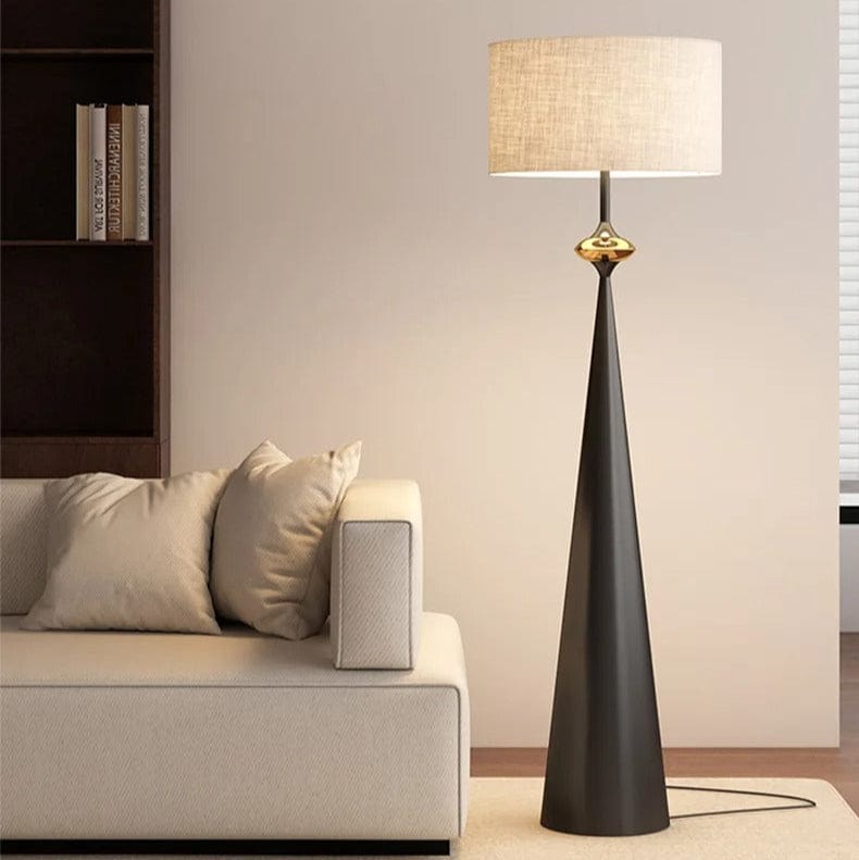 Lampadaire Salon Design Bois Noir