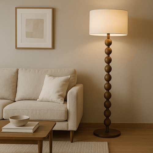 Lampadaire sur Pied Bois Bois foncé