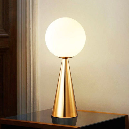 Lampe à Poser Boule 28x12cm / Blanc chaud
