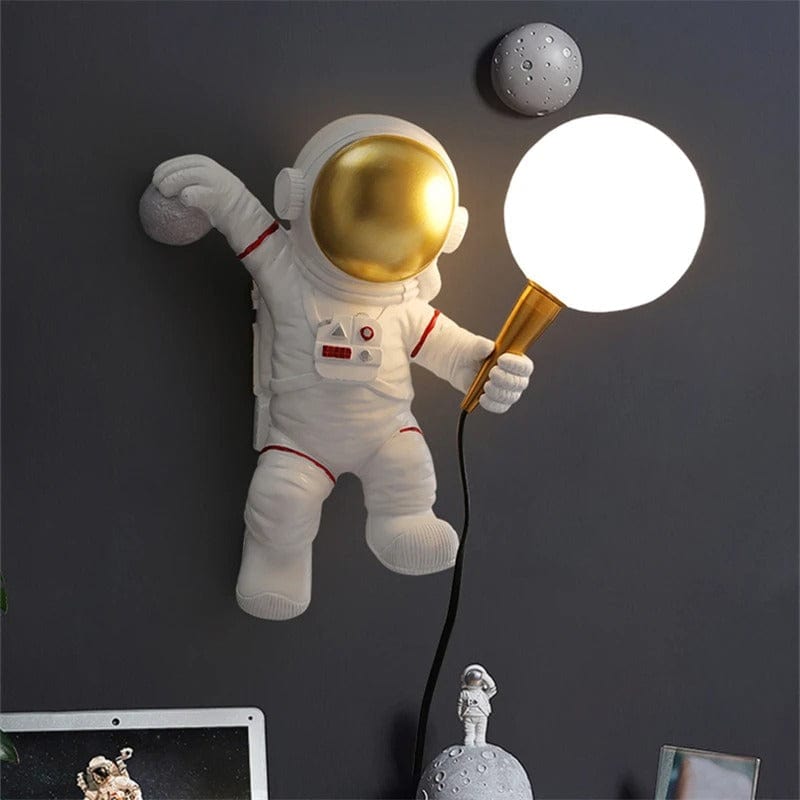 Lampe Astronaute Moonlight 3D Blanc chaud