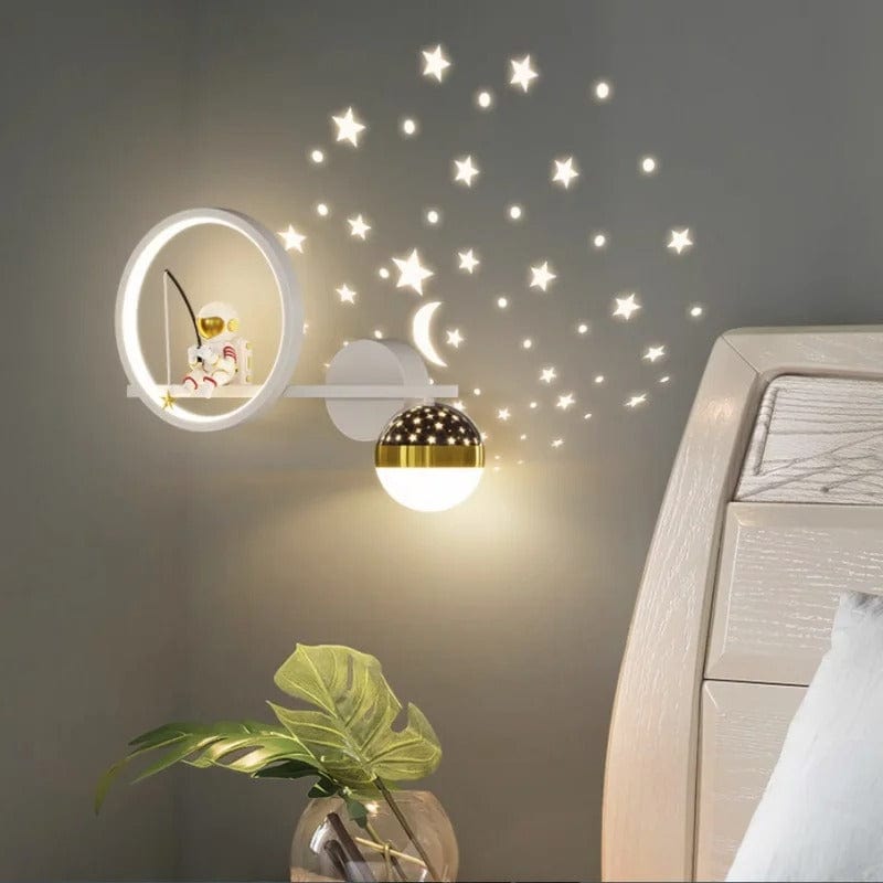 Lampe Astronaute Projecteur Blanc / Gauche