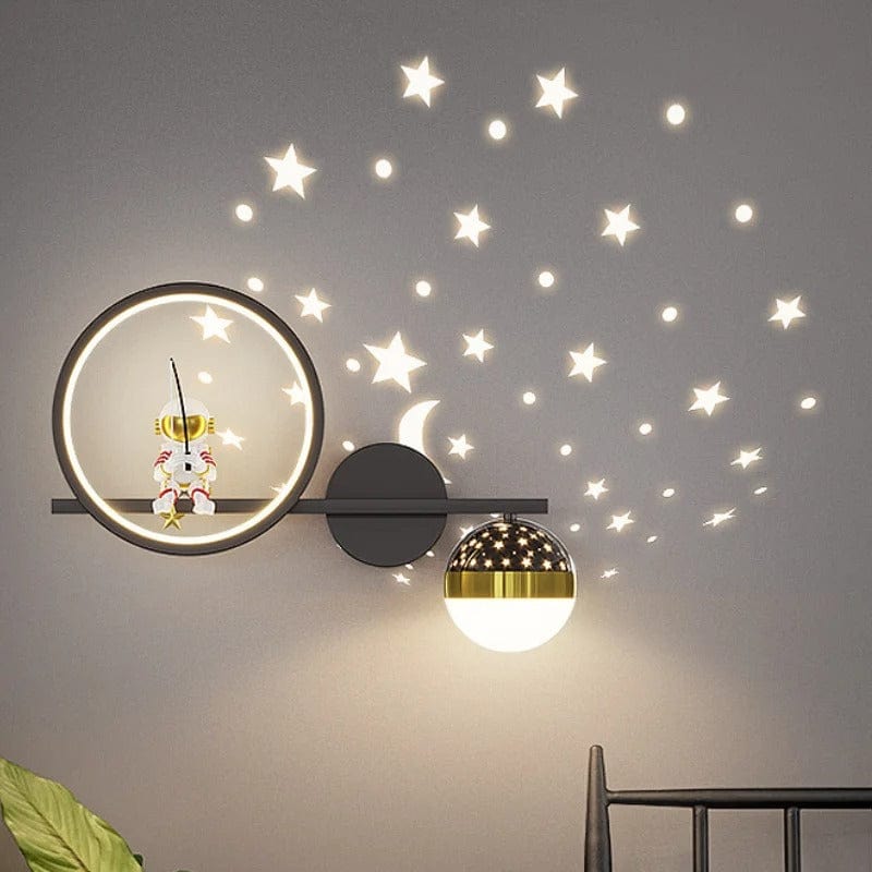 Lampe Astronaute Projecteur Noir / Gauche