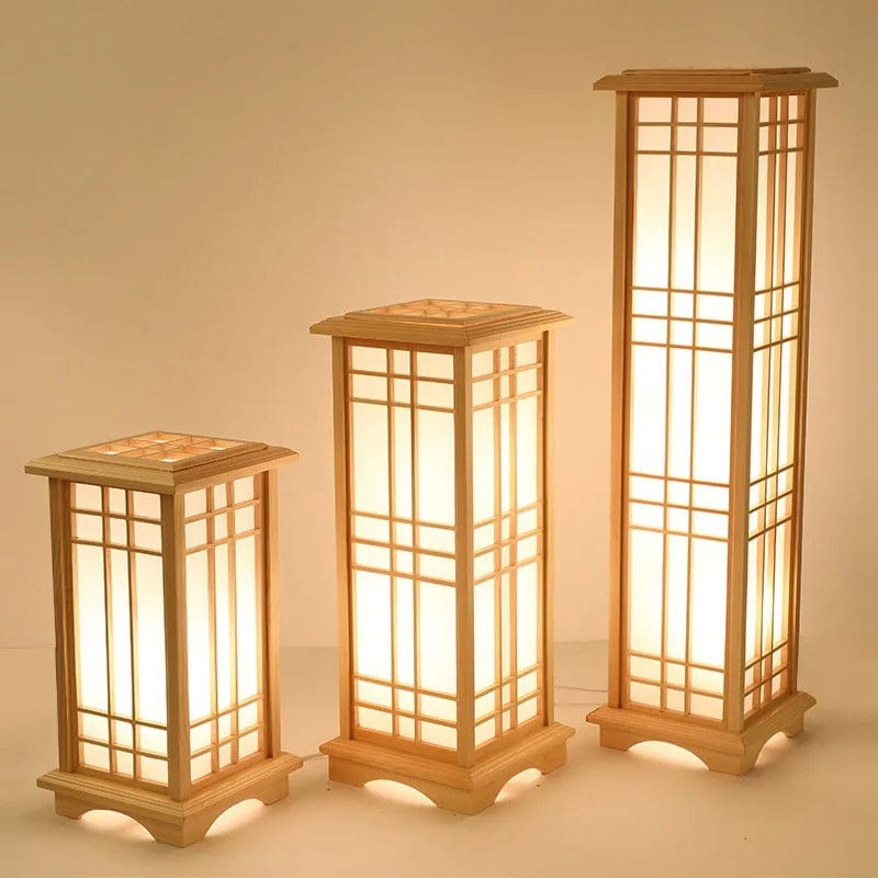 Lampe Bambou 41x23cm / Blanc froid (6000K)