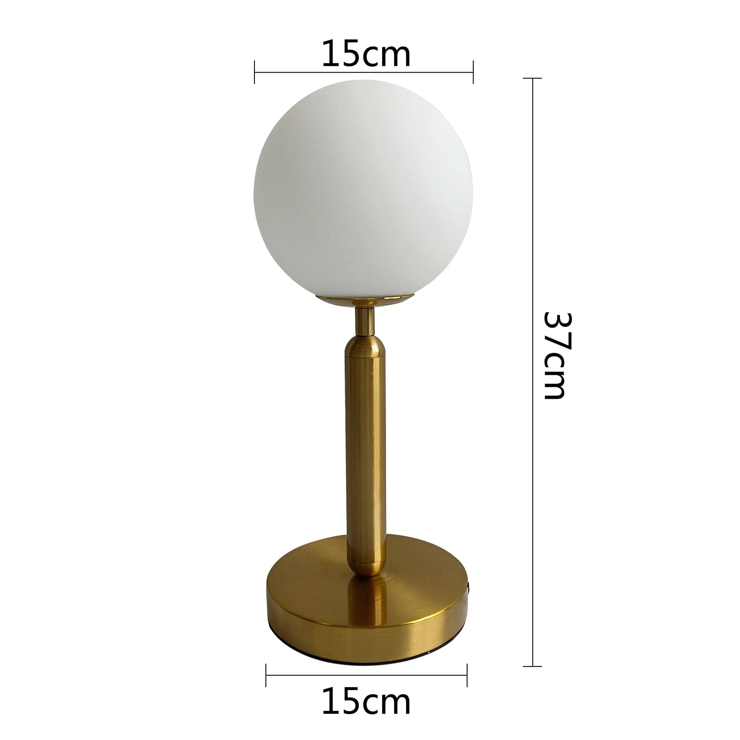 Lampe Boule à Poser Doré