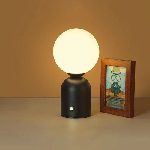 Lampe Boule à Poser Vintage Noir