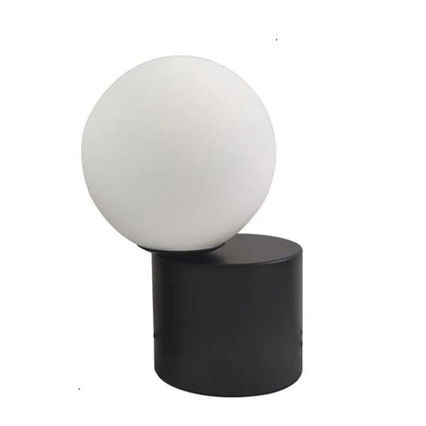 Lampe Boule de Chevet Noir / 25x15cm