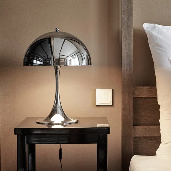 Lampe Champignon Argent