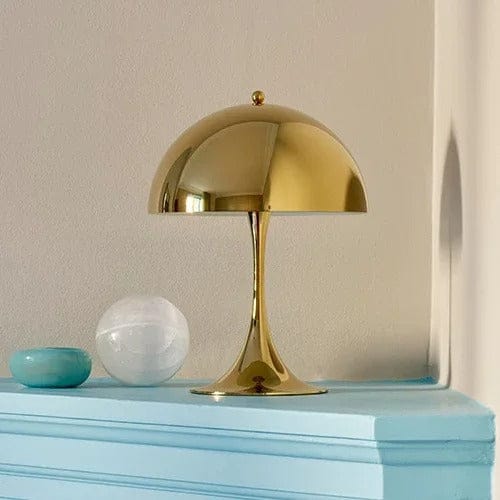 Lampe Champignon Doré