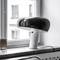 Lampe Champignon Marbre Noir / 28x26cm