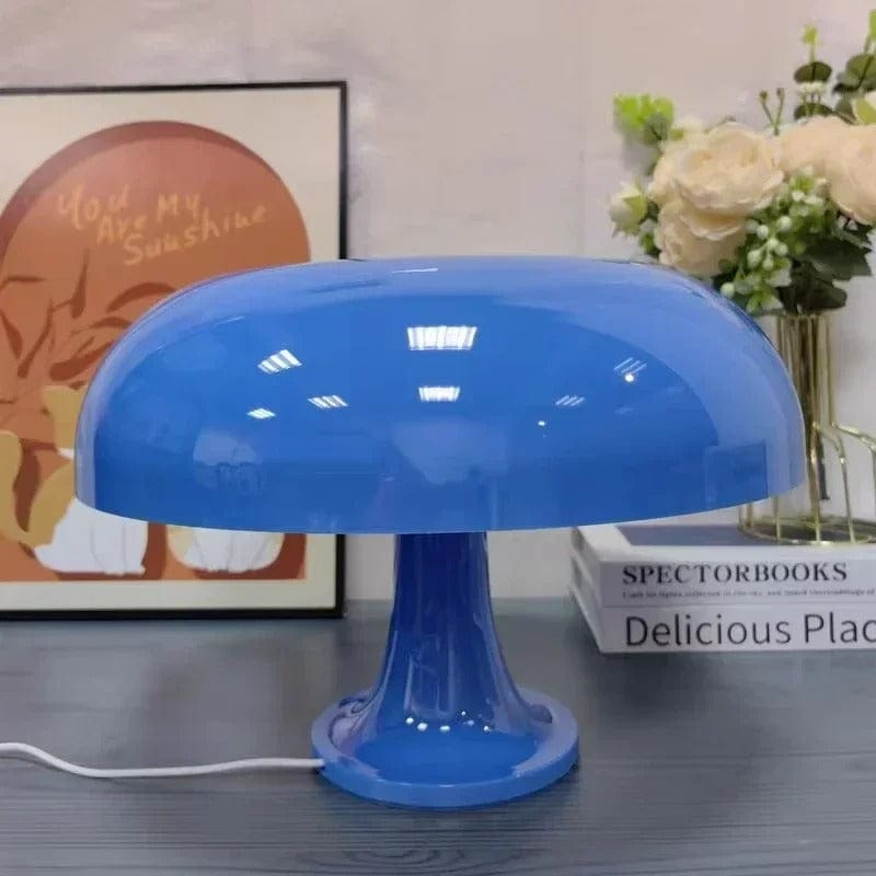 Lampe Champignon Vintage Bleu