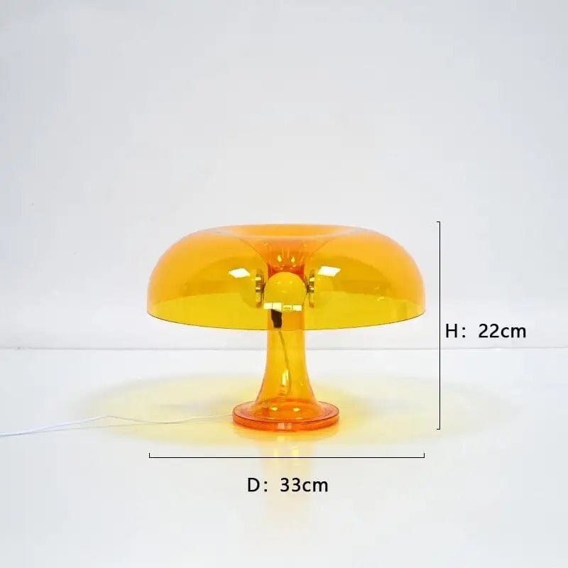Lampe Champignon Vintage Orange transparent