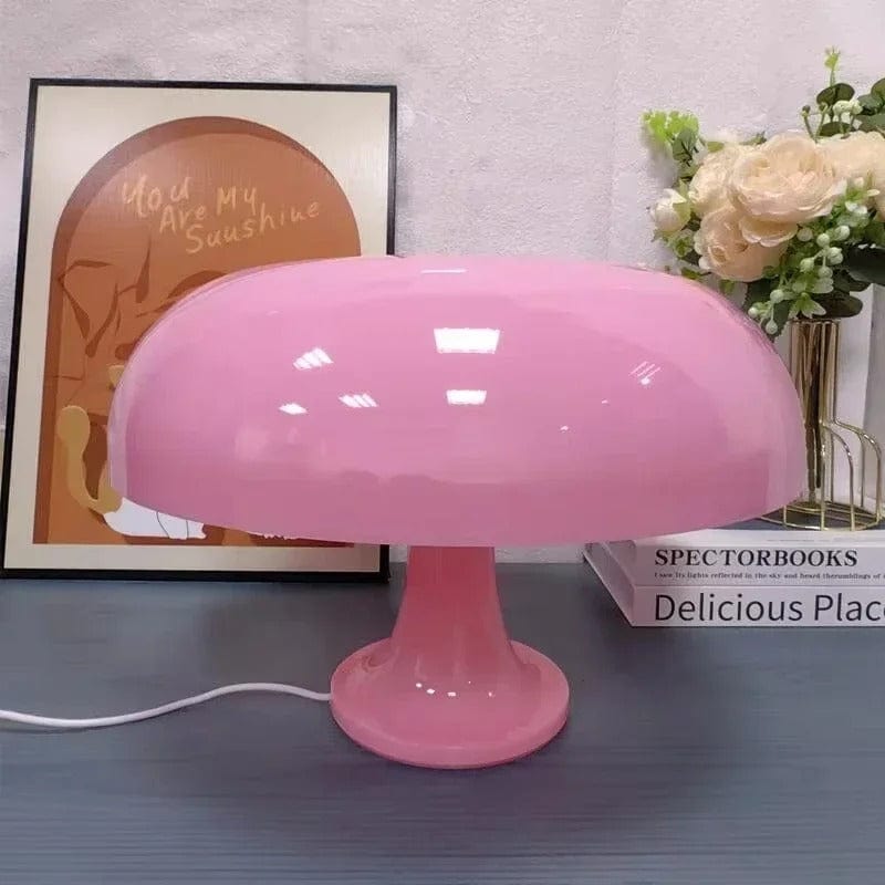 Lampe Champignon Vintage Rose