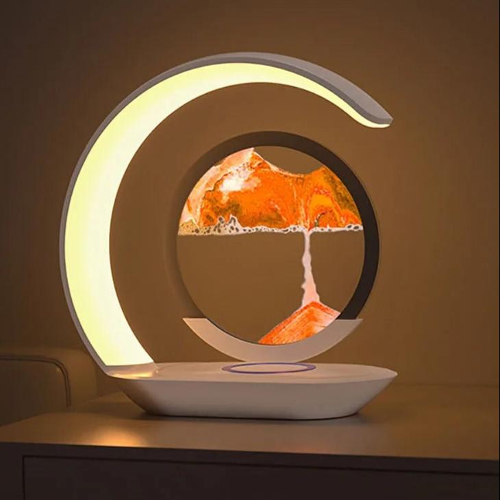 Lampe Chargeur Induction Orange