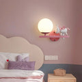 Lampe Chevet Licorne Rose / Gauche