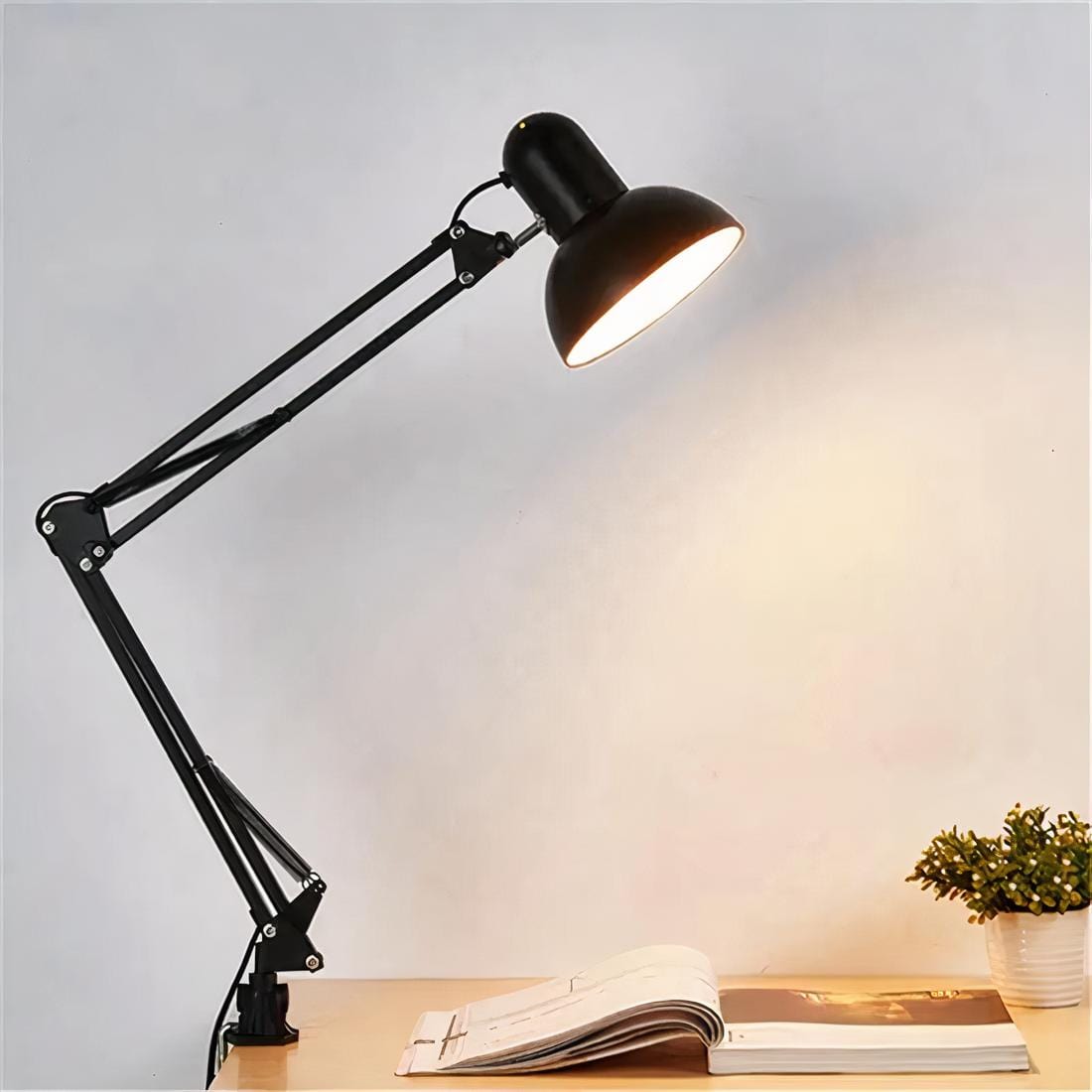 Lampe de bureau avec Pince Noir
