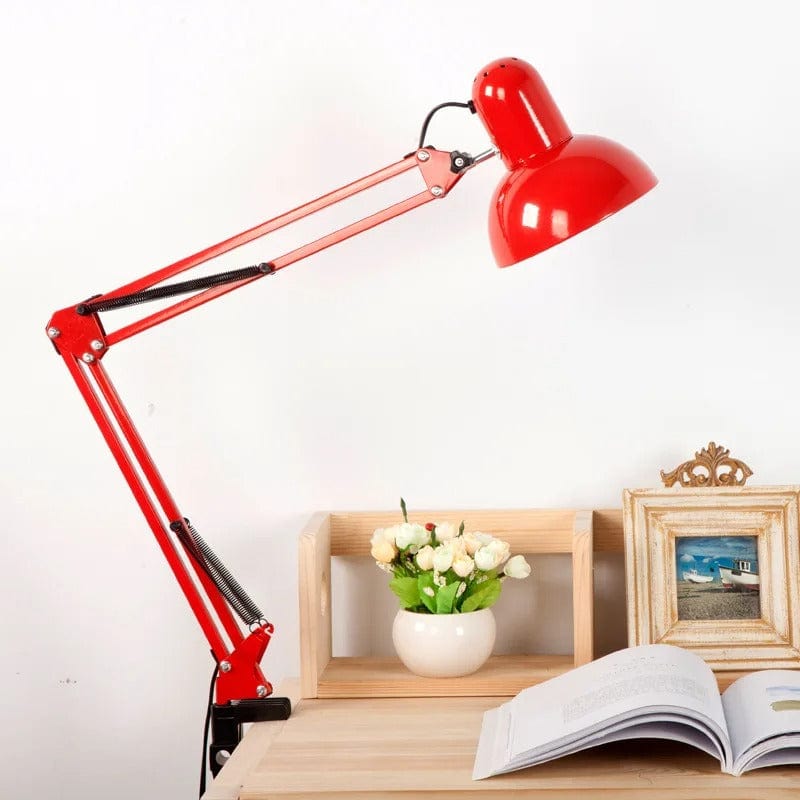 Lampe de bureau avec Pince Rouge