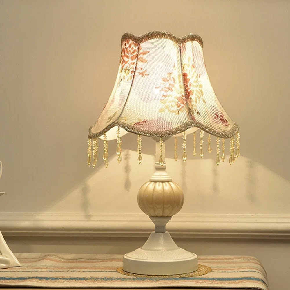 Lampe de Chevet Ancien Romance florale / Bouton