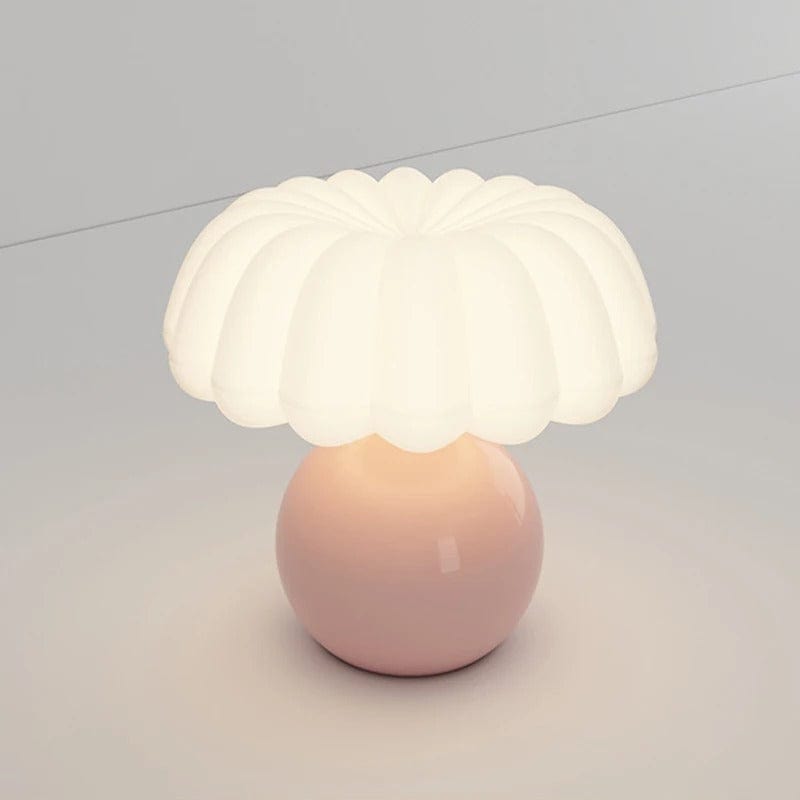 Lampe de Chevet Blanc Orchidée / Rose