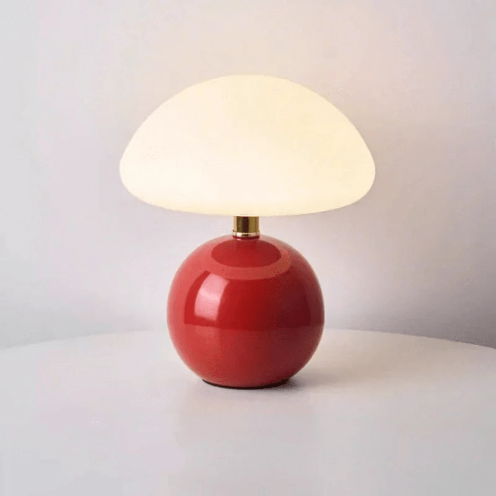 Lampe de Chevet Blanche Rouge