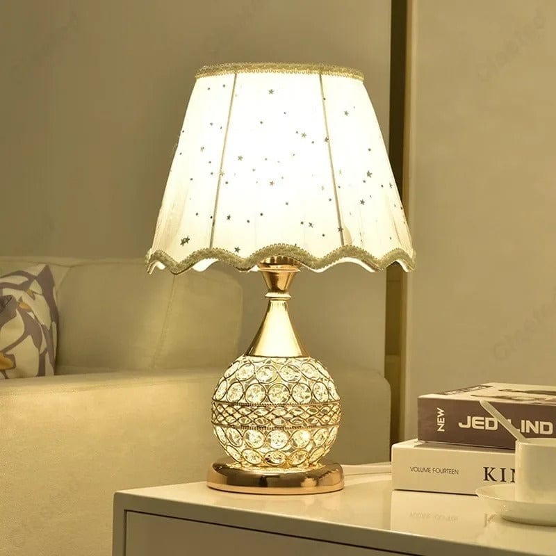 Lampe de Chevet Cristal Blanc étoilé