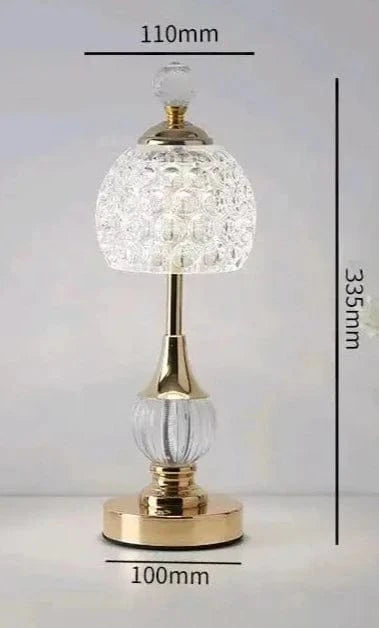 Lampe de Chevet Cristal Sans Fil