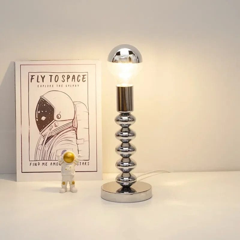 Lampe de Chevet en Métal Grande / Argent