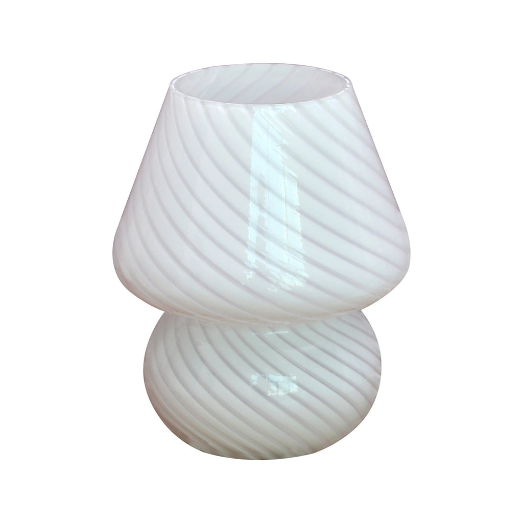 Lampe de Chevet en Verre Blanc