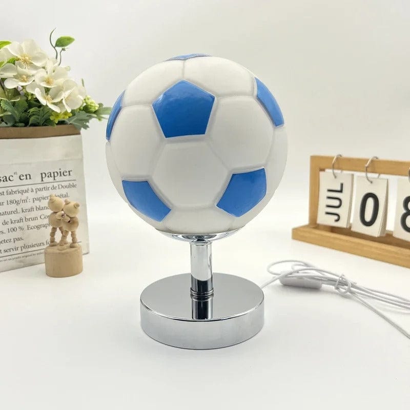 Lampe de Chevet Foot Bleu / Argent