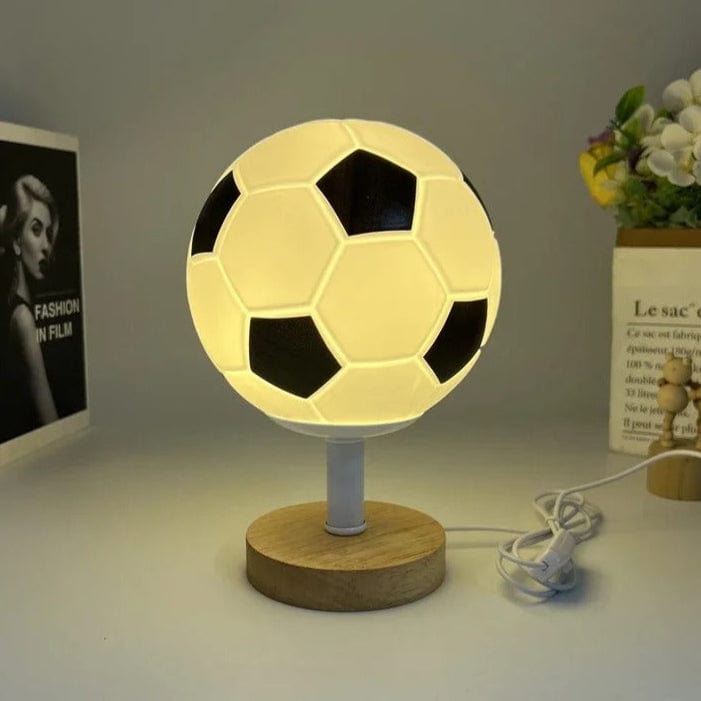 Lampe de Chevet Foot Noir / Bois