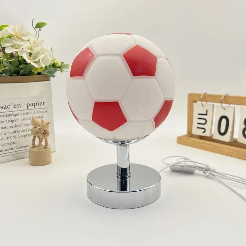 Lampe de Chevet Foot Rouge / Argent
