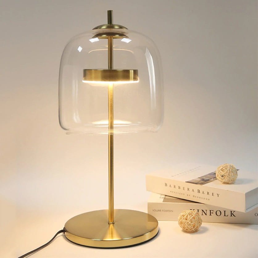 Lampe de Chevet Italien Design Transparent / 43x18cm