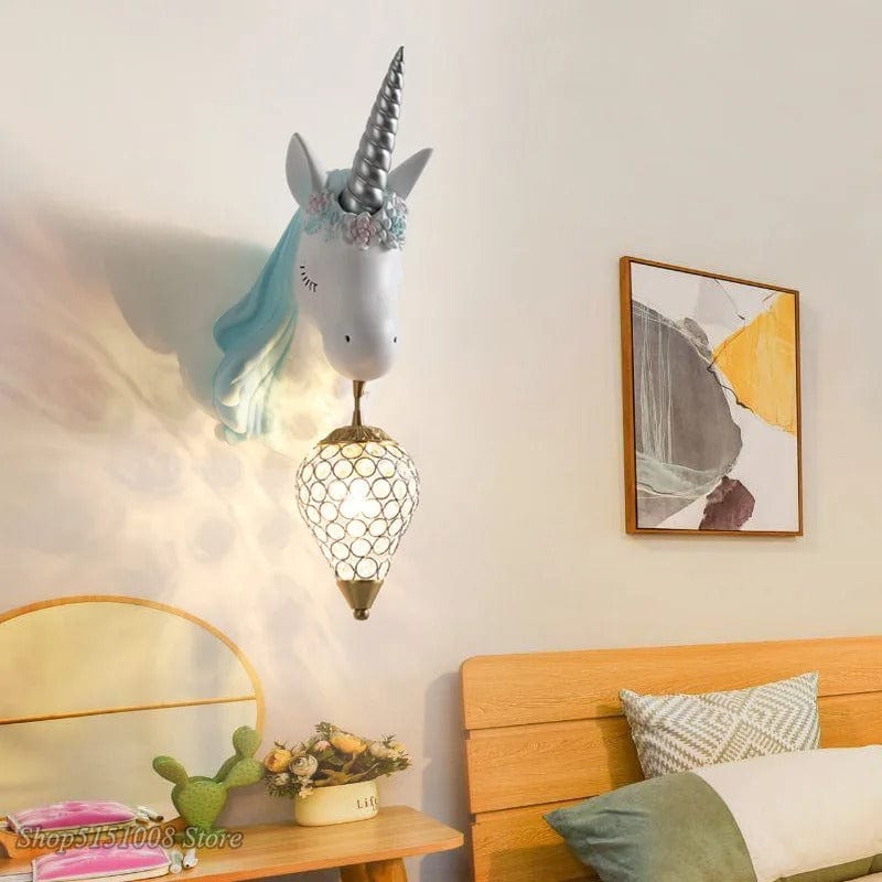 Lampe de Chevet Licorne Crystal