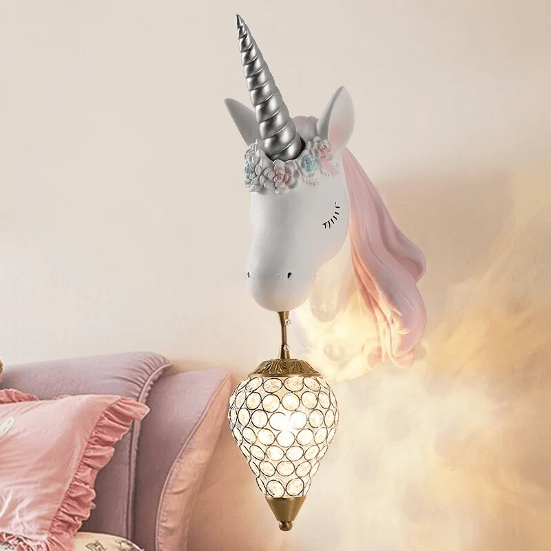 Lampe de Chevet Licorne Crystal